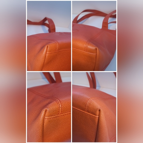 Chanel Orange Caviar Leather Tote Bag Serial No. 4678007 - Picture 9 of 16